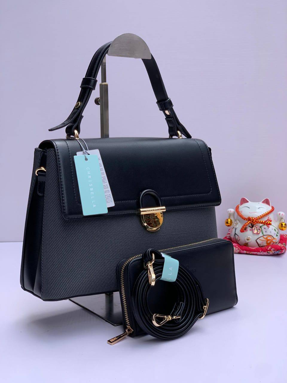 chrisbella handbag aa012505095 - black