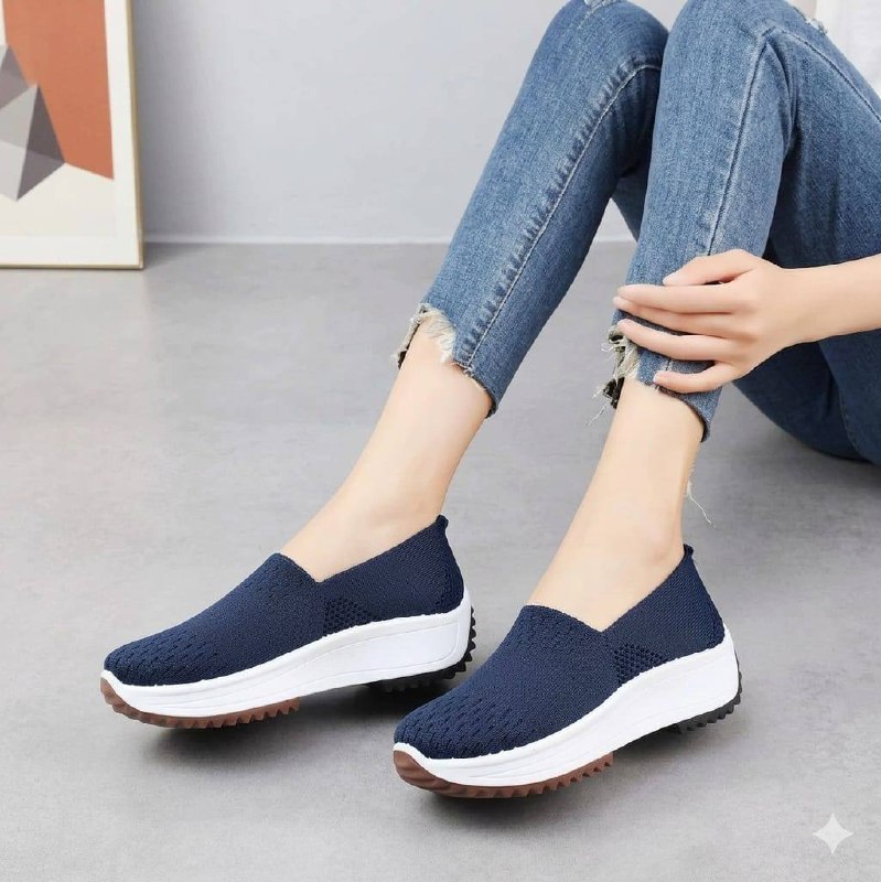 new platform sneakers - blue