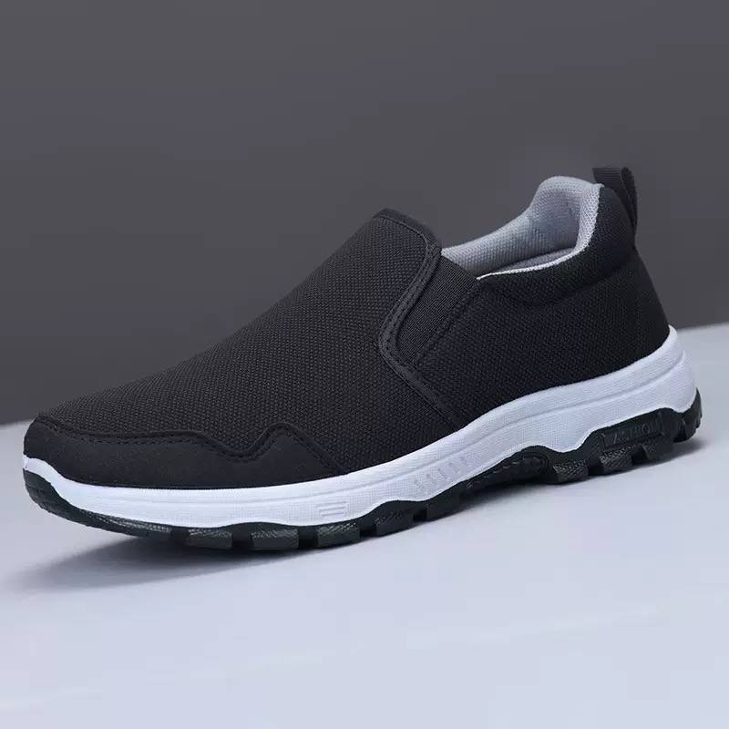 new plain sneakers - black