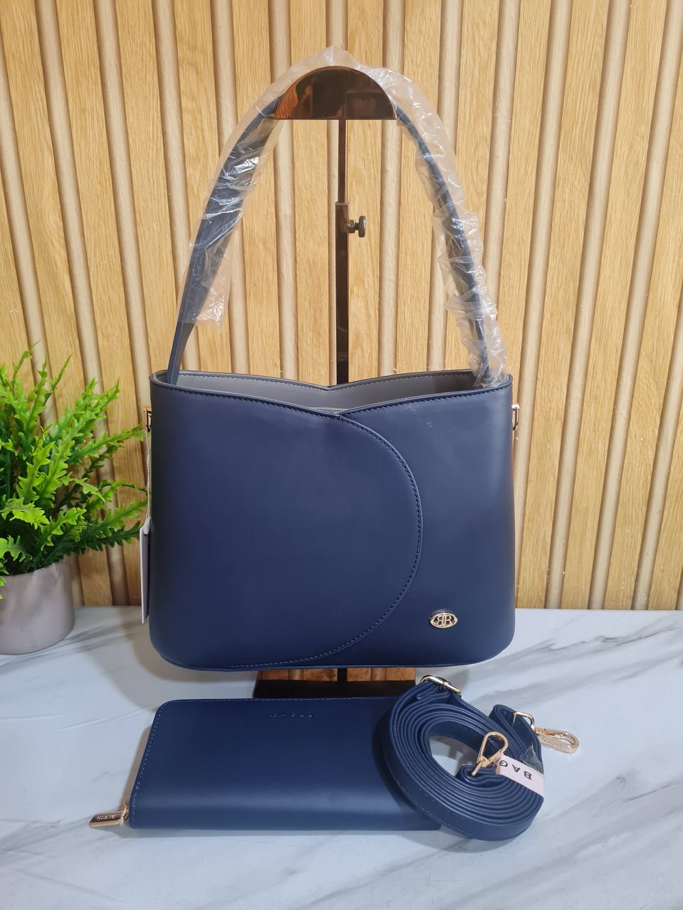 bagco handbag bx012503006n - blue