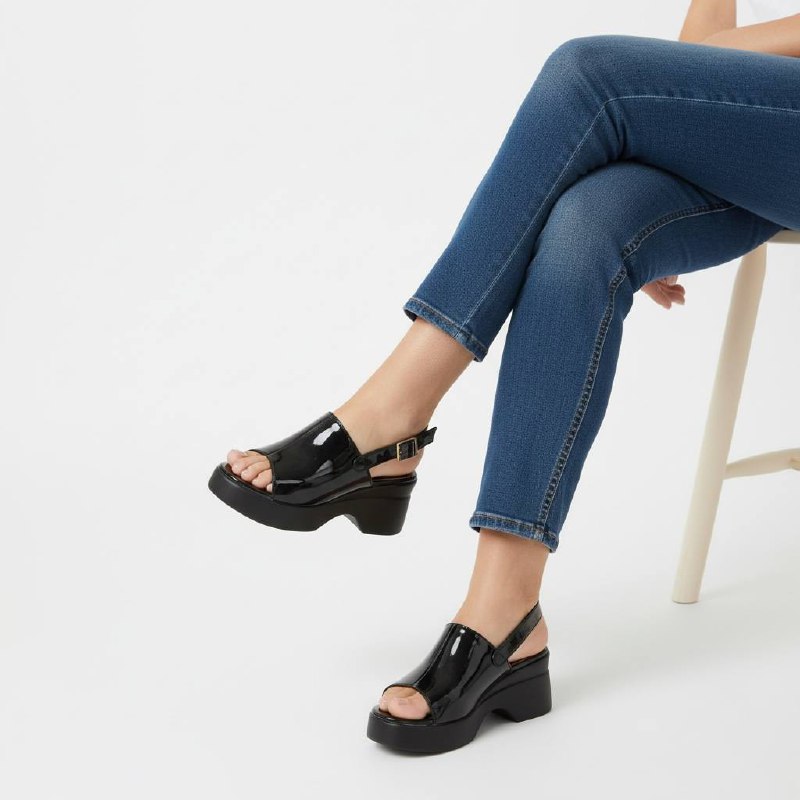 quabelle wedge sandal - black