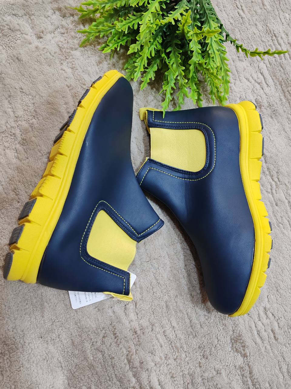 michel klein boot - blue/yellow