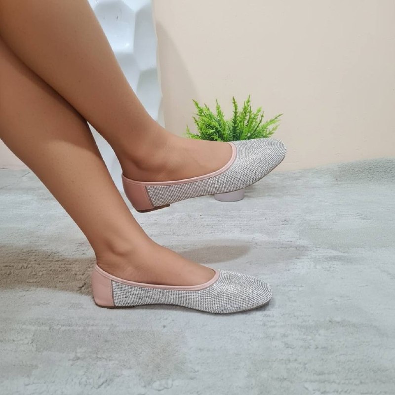 adamumu flat shoe with atones - nude