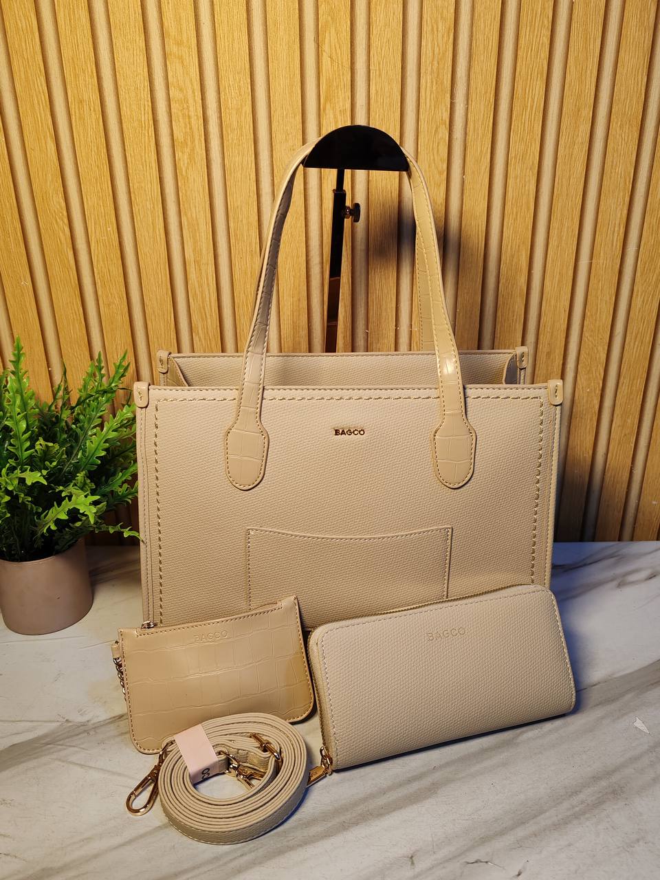 bagco handbag du012506072 - beige