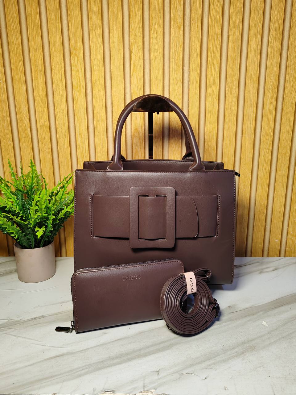 bagco handbag bx012506097n - coffee