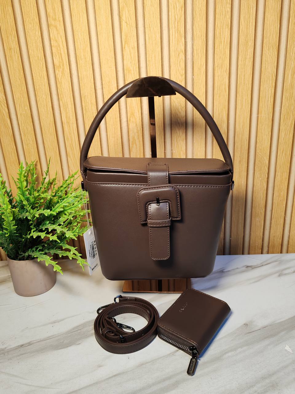 bagco handbag bx012508081 - coffee