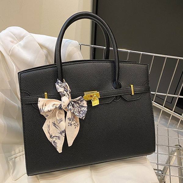 9988 padlock handbag - black