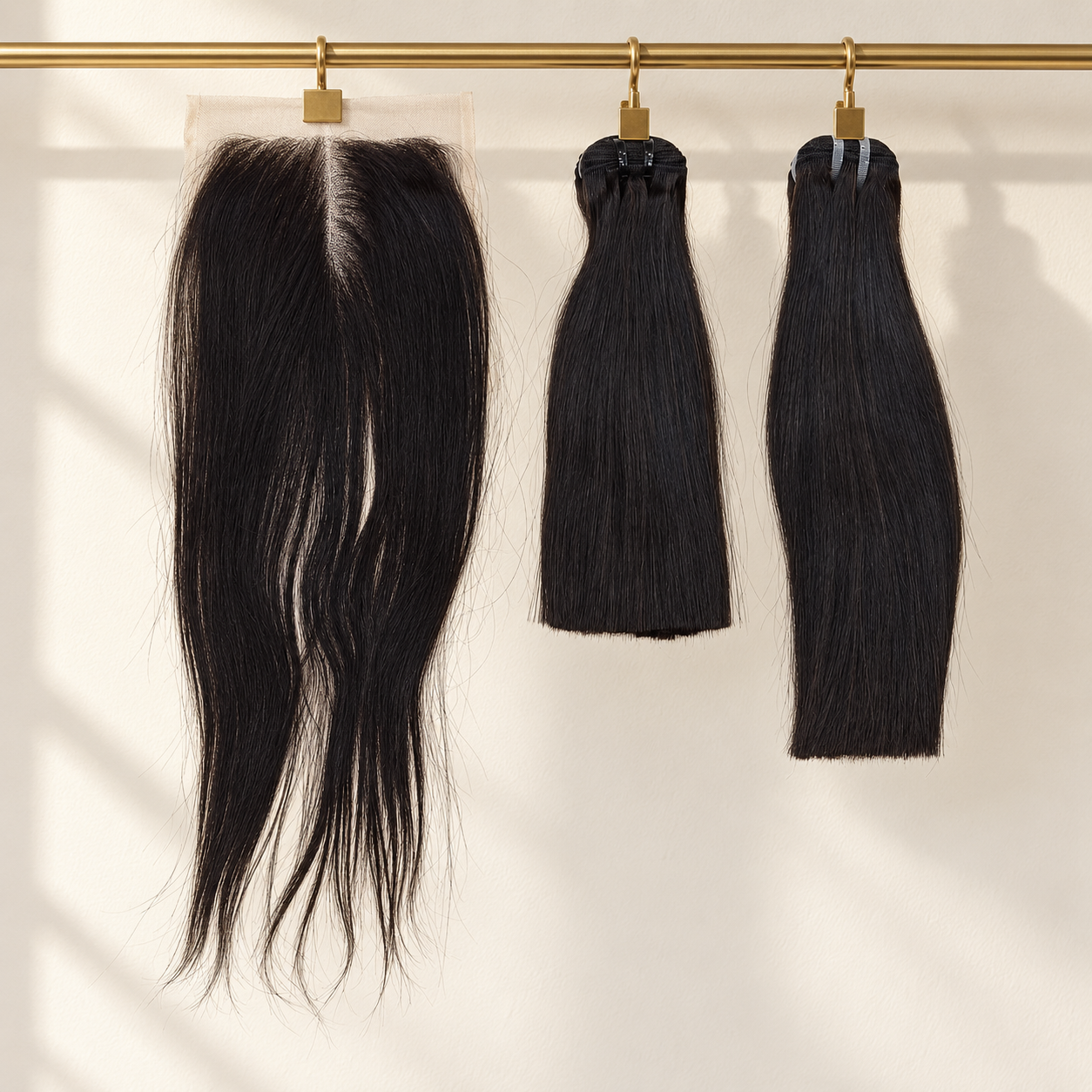 bundle with 8 & 10 inches set with 5x5 closure