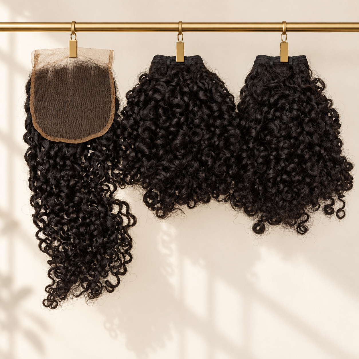 pixie curls 18 inches bundle with closure - Thumbnail 2