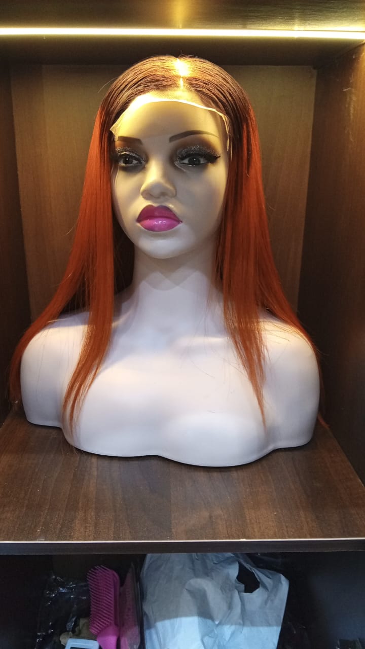 bone straight 16 inches wig - Thumbnail 2