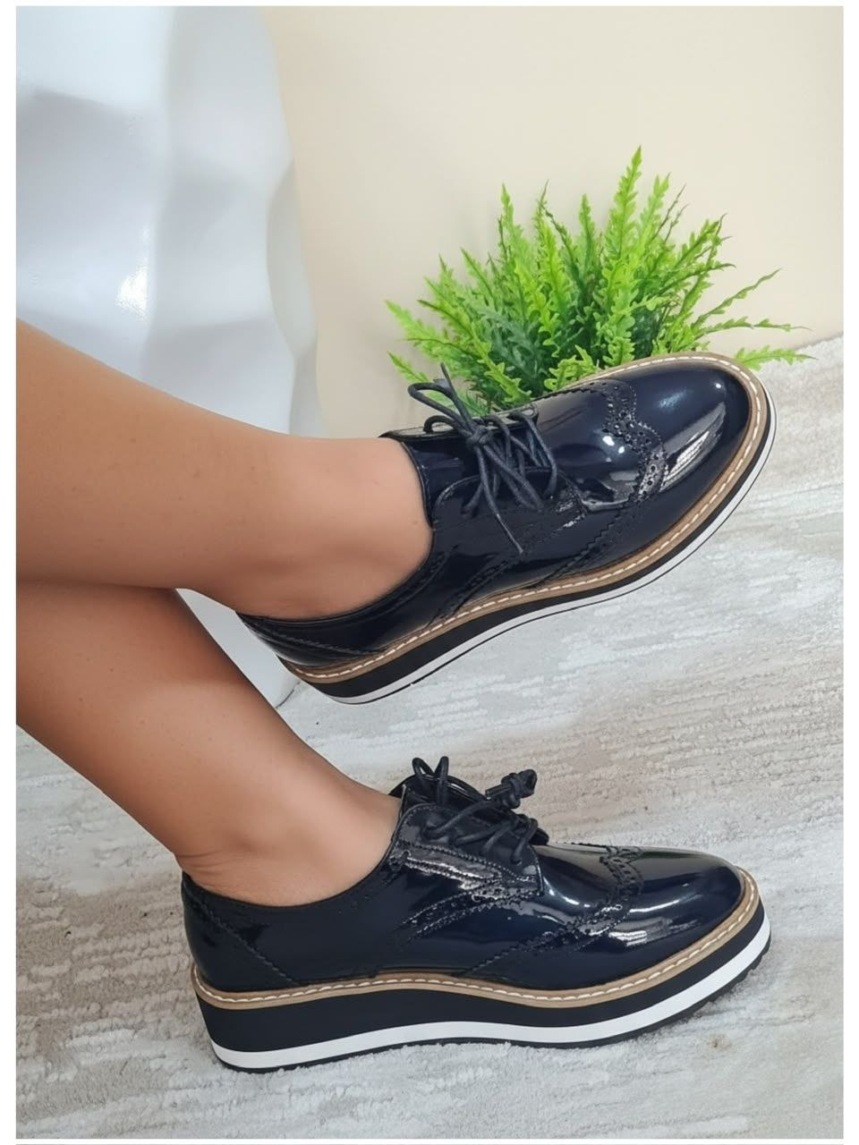 eternal love brogues - blue