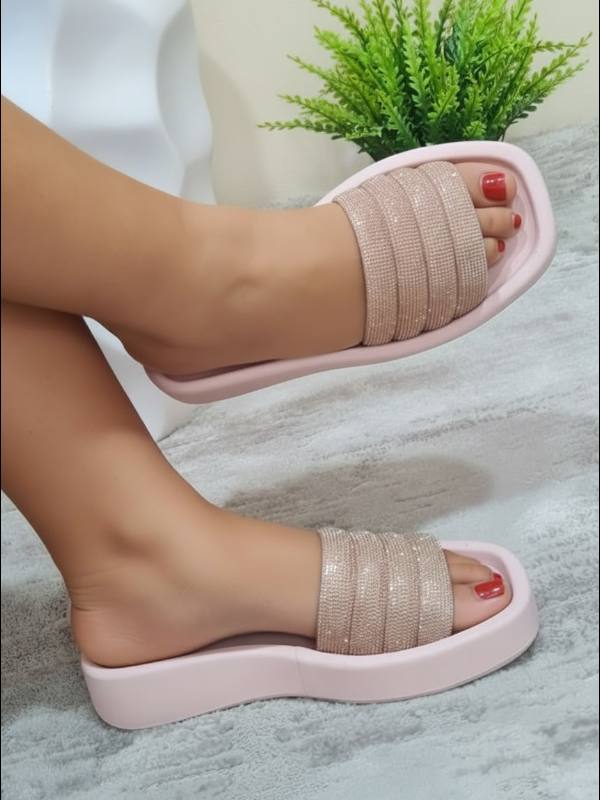 melissa flat palm jelly slippers(rubber) - pink
