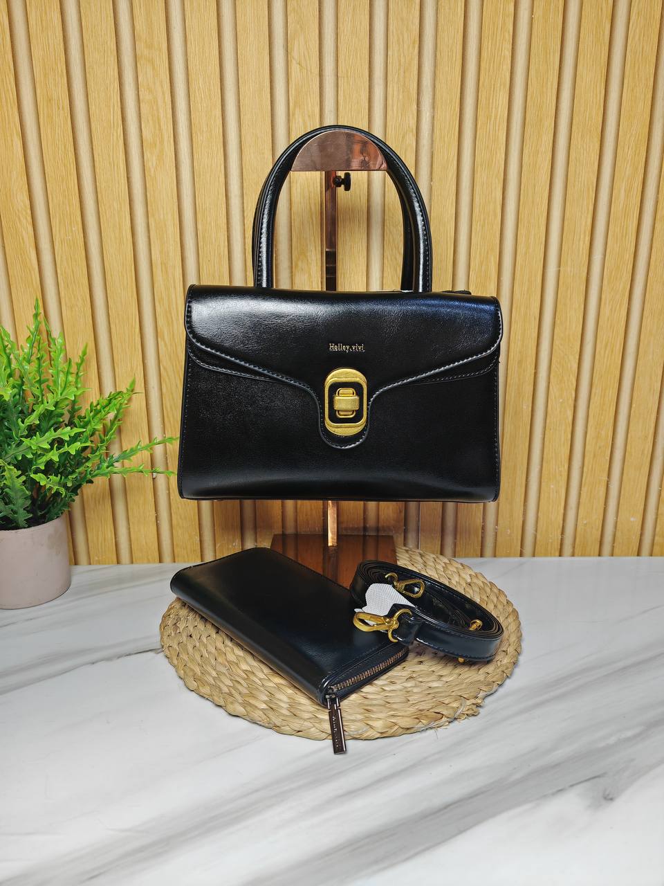 holly vivi handbag 1032 - black