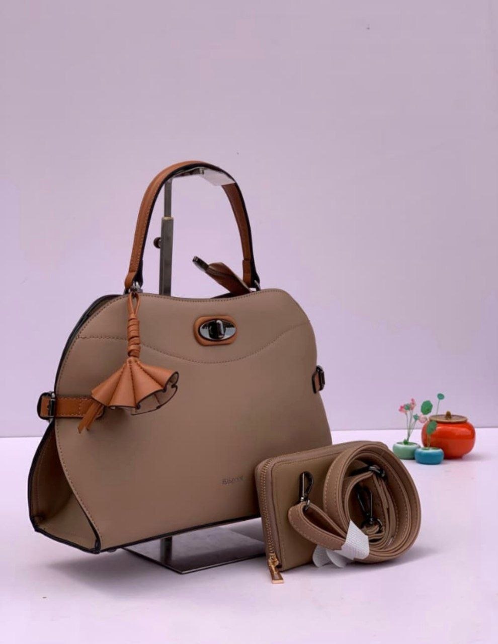 holly vivi handbag hv1096 - nude