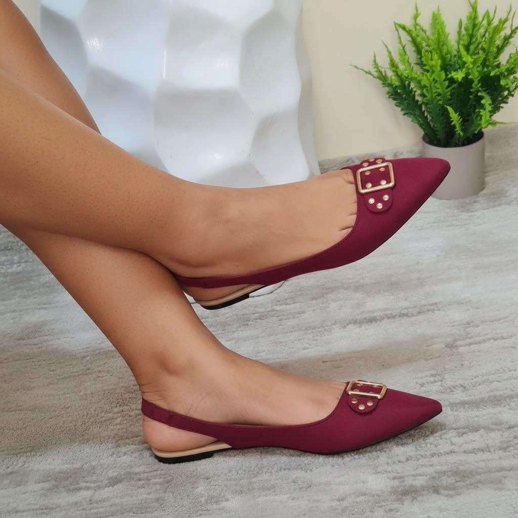 forever 21 flat sandal - wine