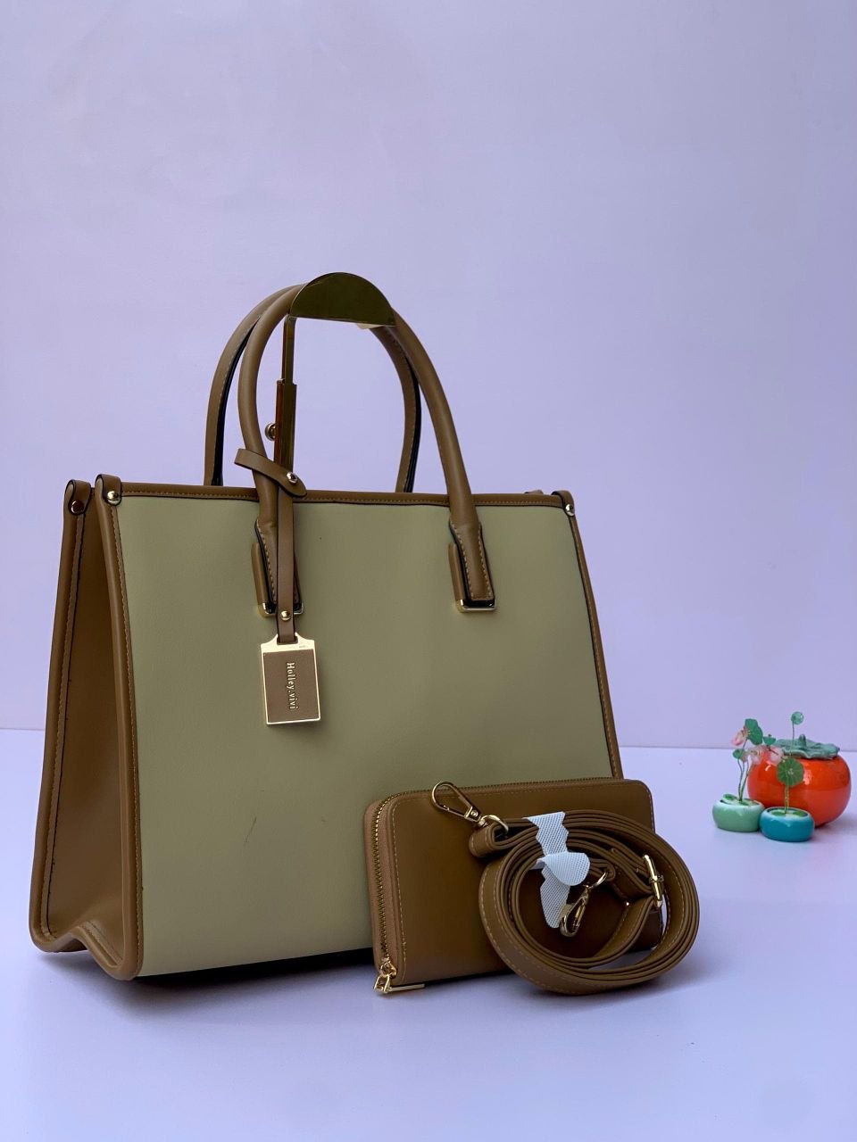 holly vivi handbag 1074 - nude/brown