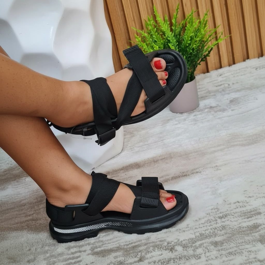 alexander mcqueen sandal - black