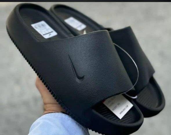 nike men slides - black