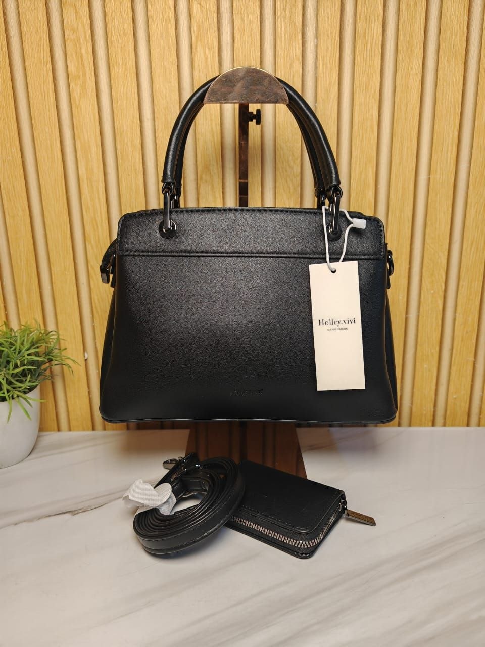 holly vivi handbag 1201 - black