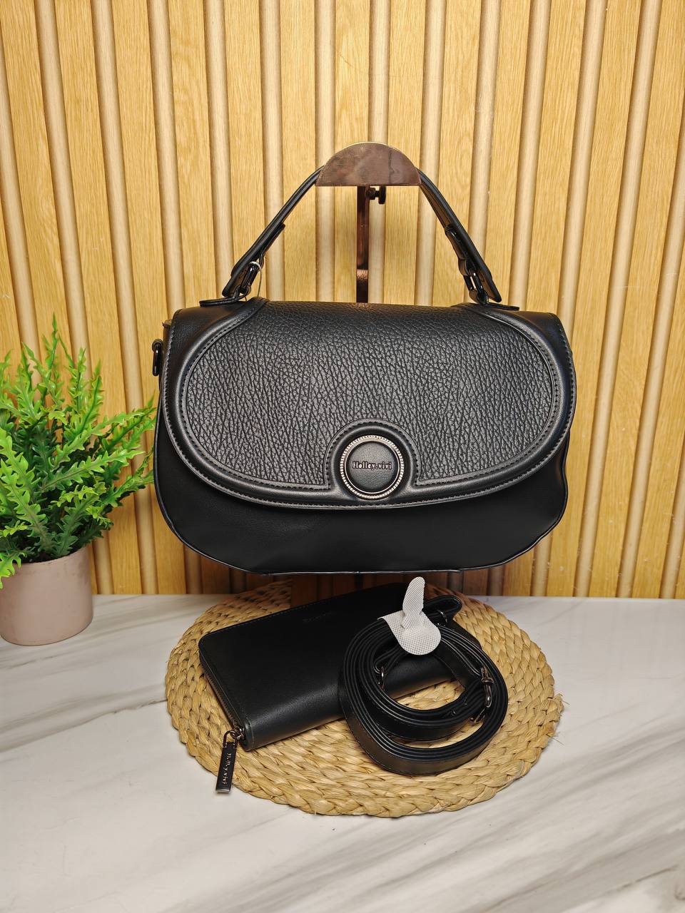 holly vivi portable bag 1023 - black - Thumbnail 2