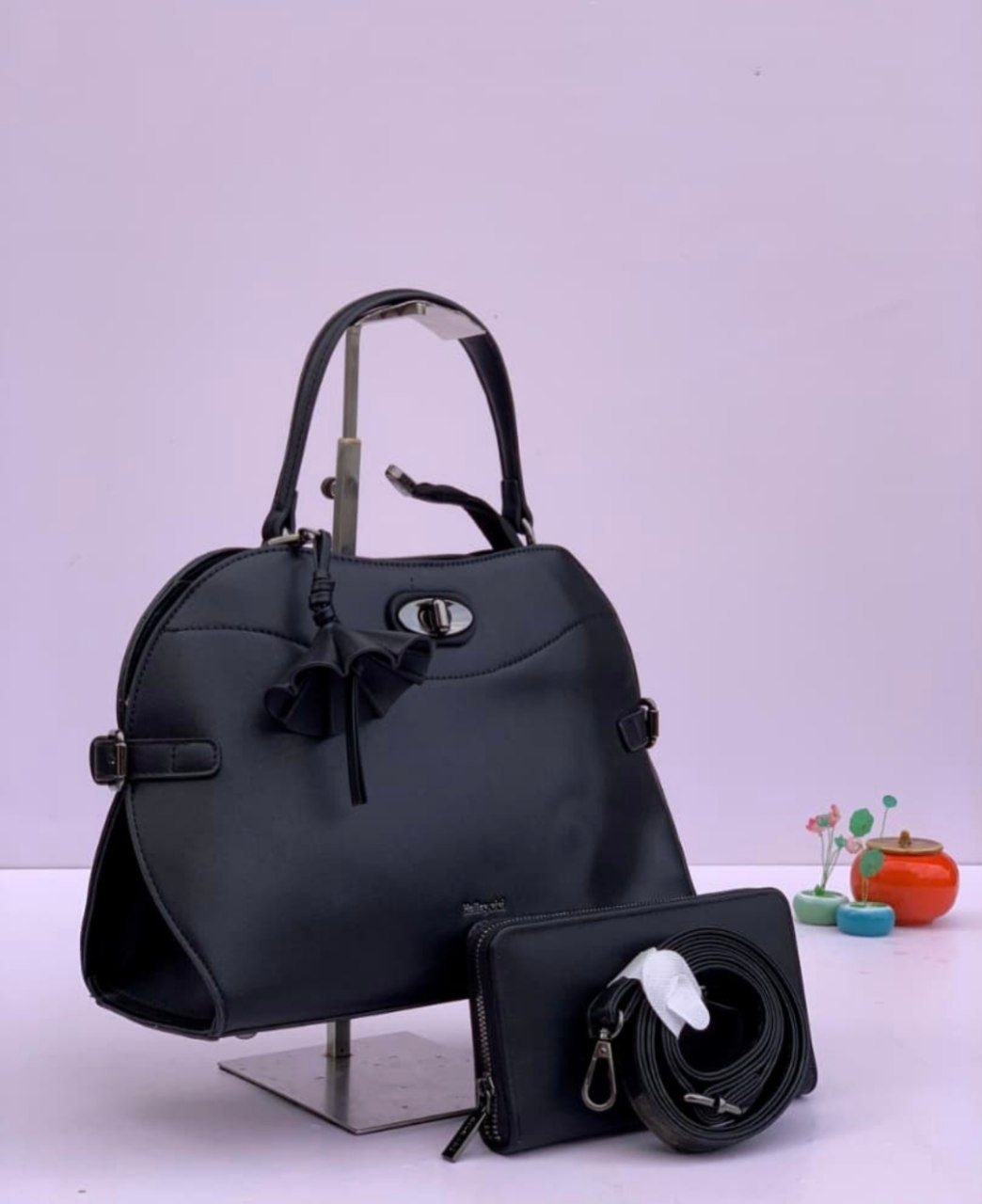 holly vivi handbag hv1096 - black