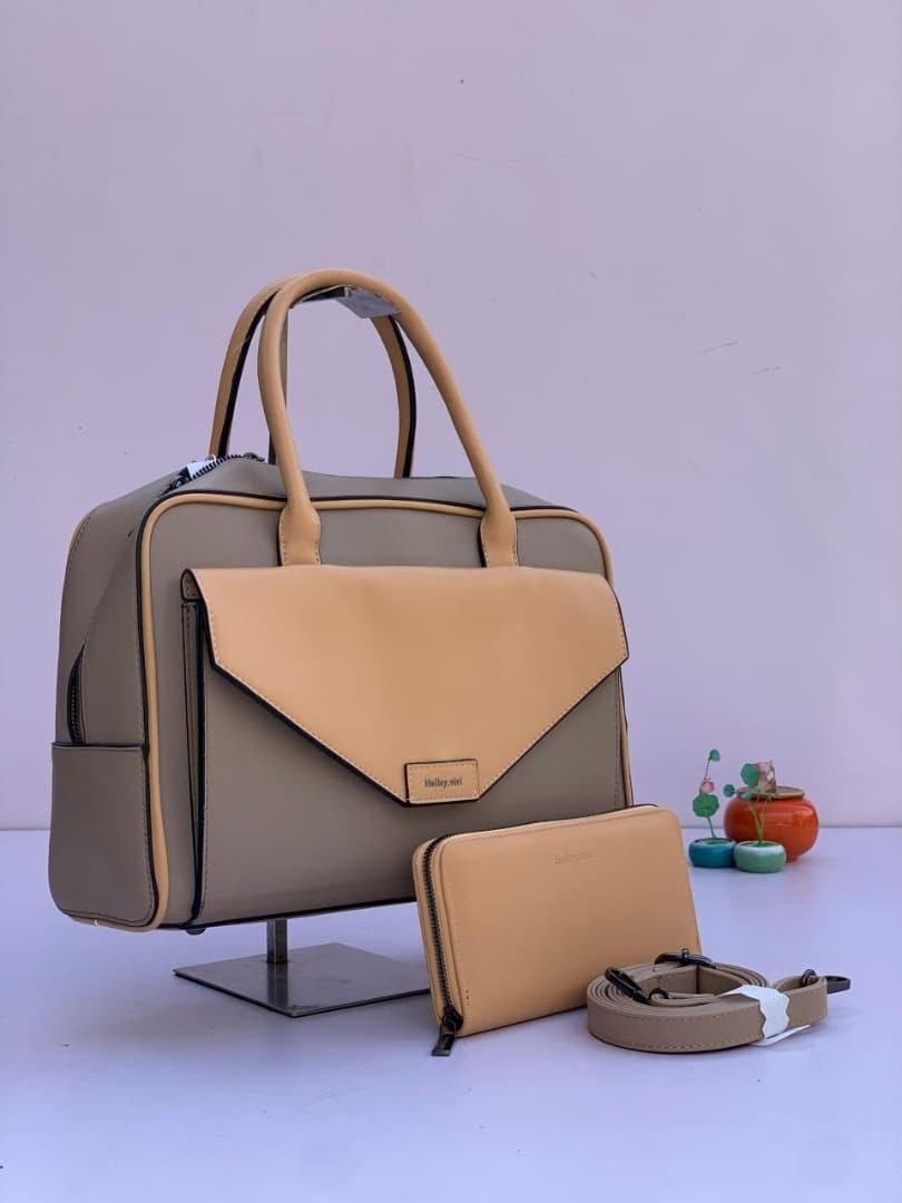 holly vivi handbag 1003 - khaki/nude