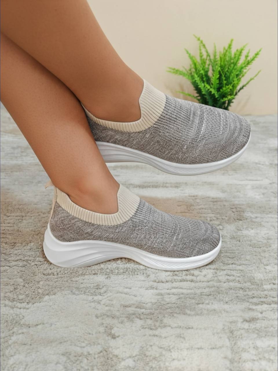female platform sneakers 26a03 - khaki