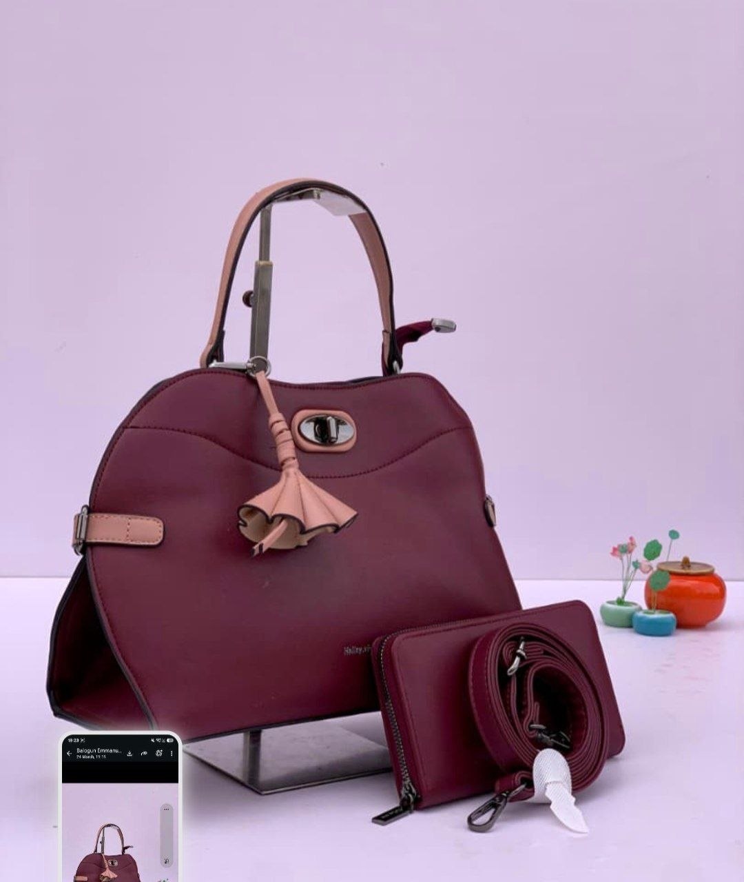 holly vivi handbag hv1096 - wine