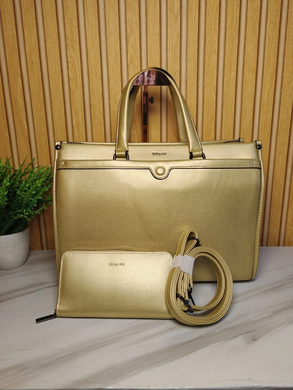 holly vivi handbag 1012 - gold