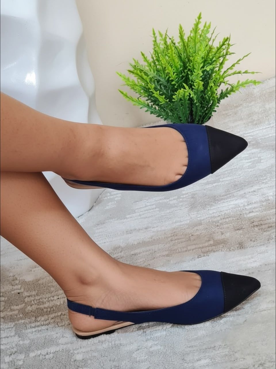 forever 21 suede flat sandal- blue