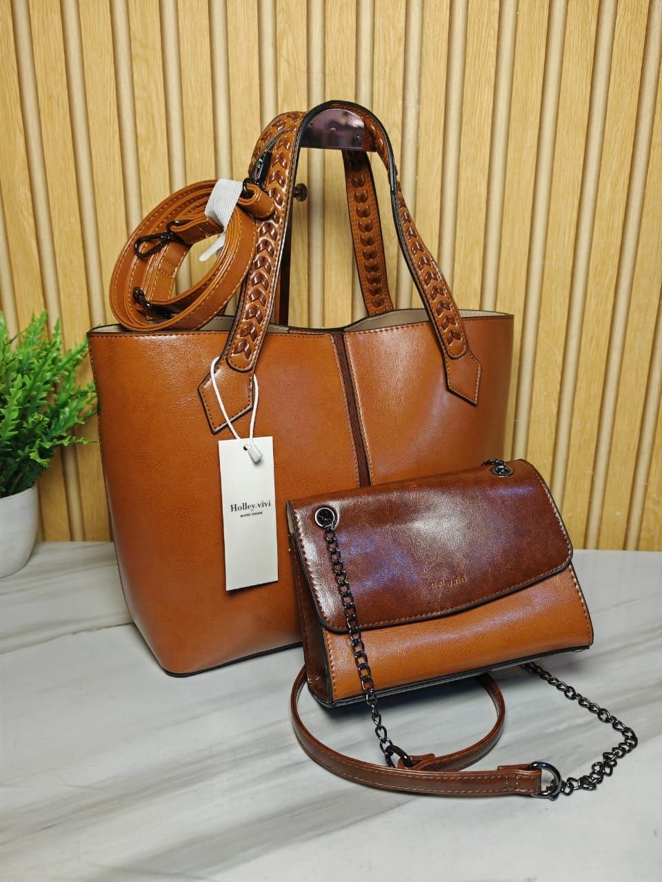 holly vivi handbag 1137 - brown