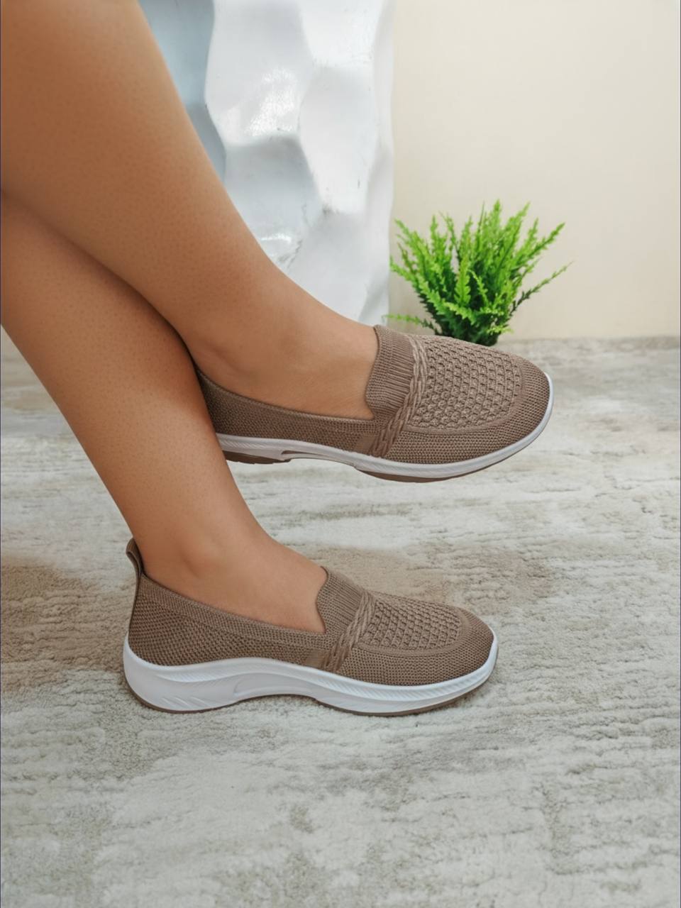 easy breathable sneakers - brown