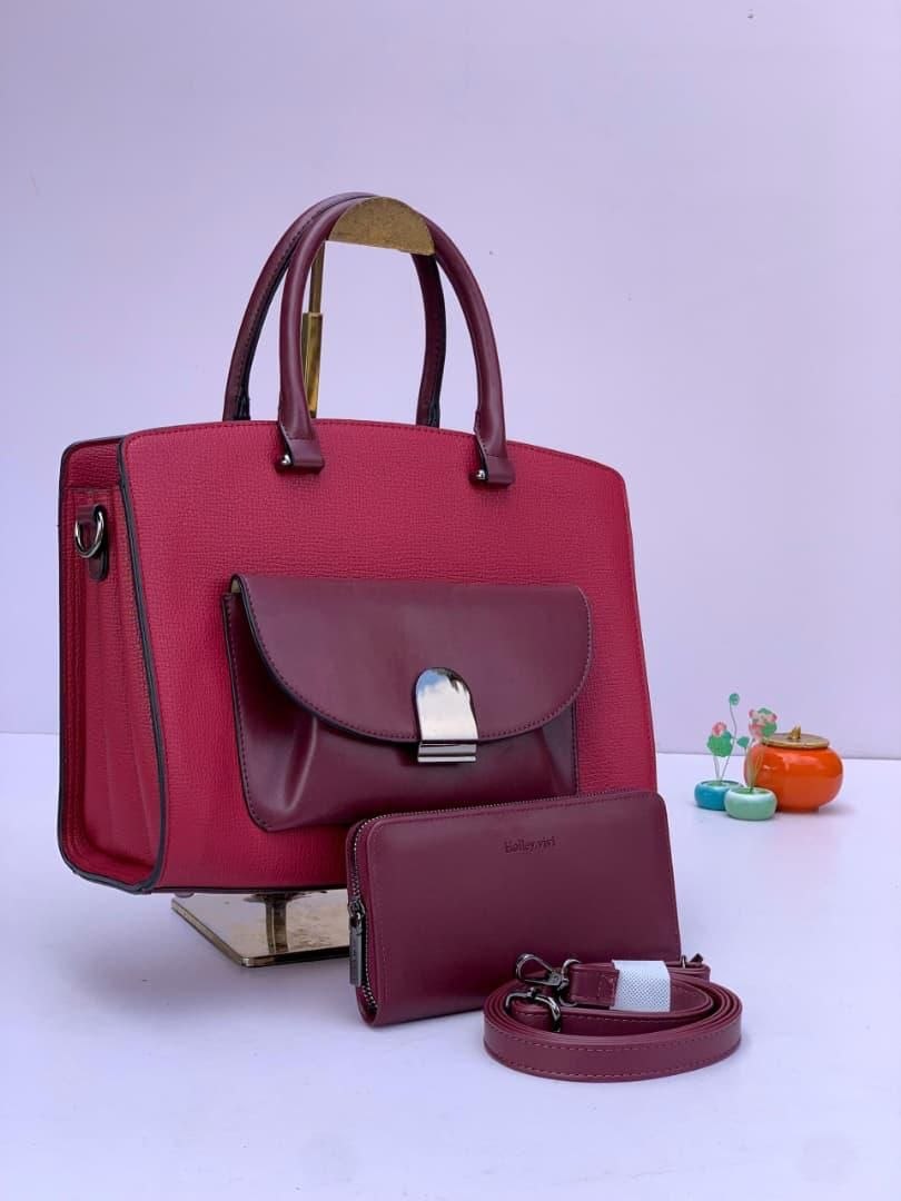 holly vivi handbag 1048- red wine