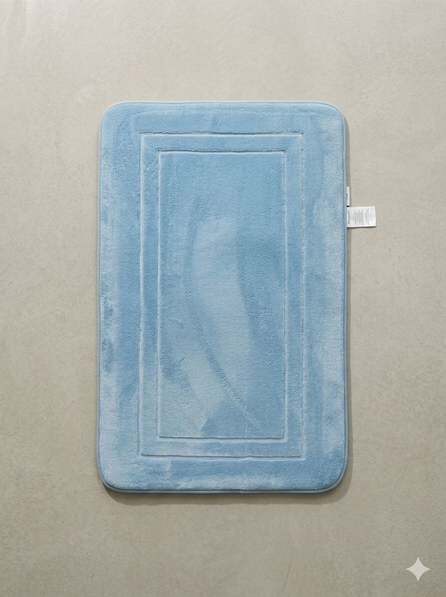 AQUA BLUE WITH RECTANGULAR PATTERN