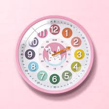 COLORFUL PINK CLOCK