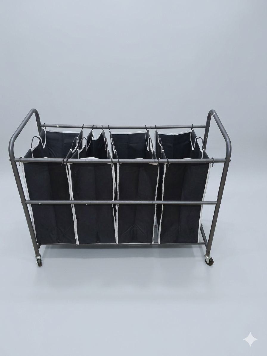 partitioned laundry bag without handle 