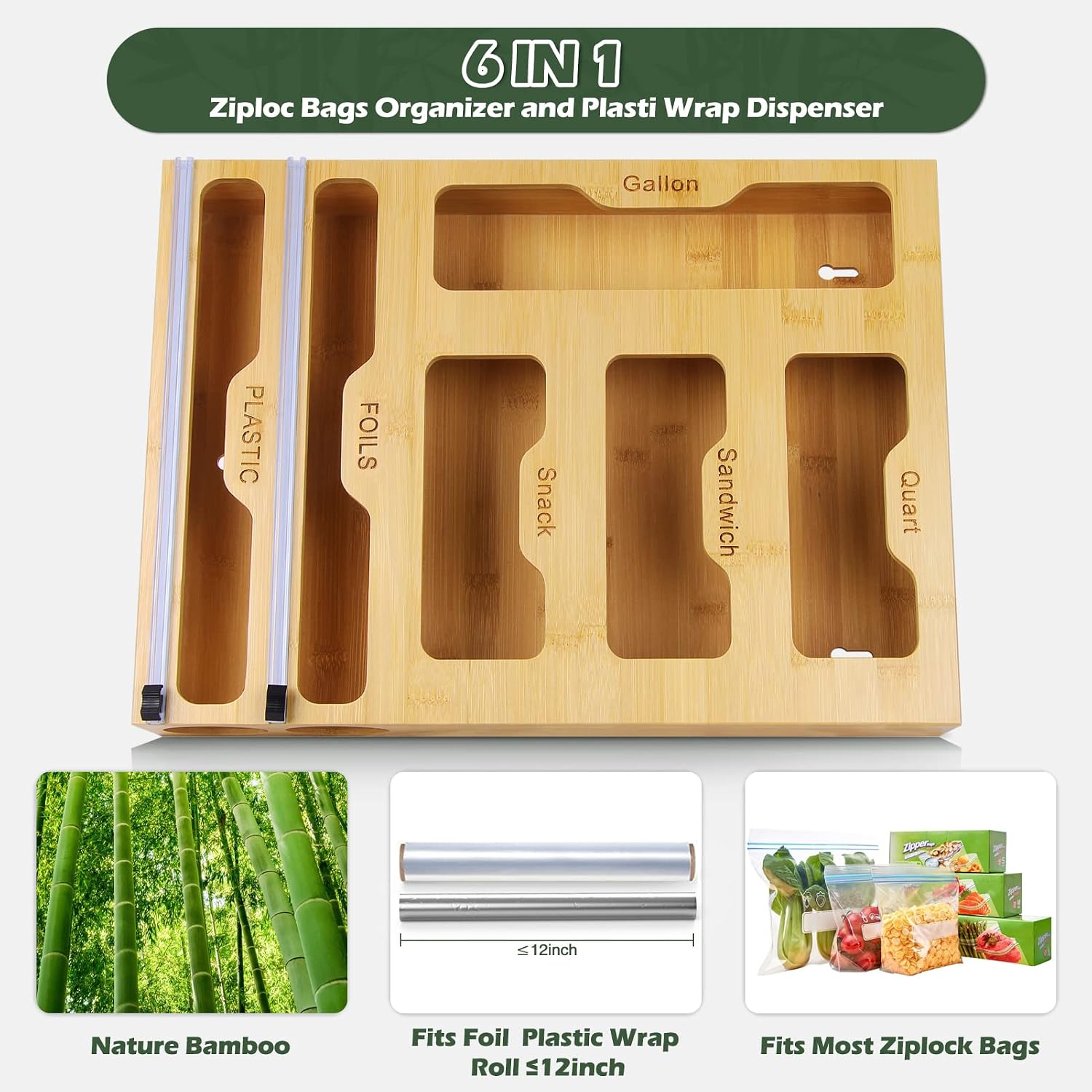 srebay 6 in 1 kitchen organizer - Thumbnail 2