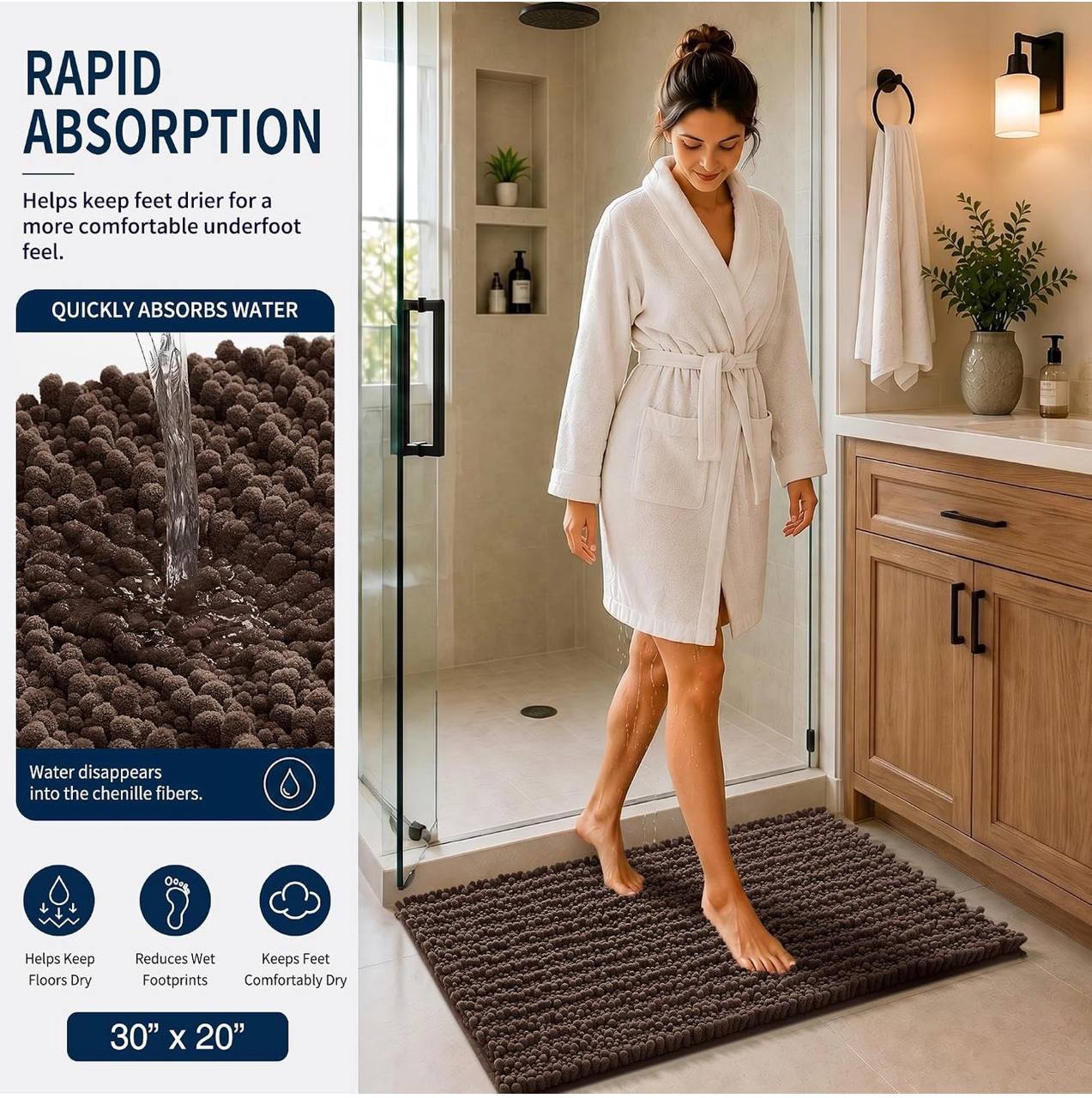 3 in 1 houseful bath mat long - Thumbnail 3