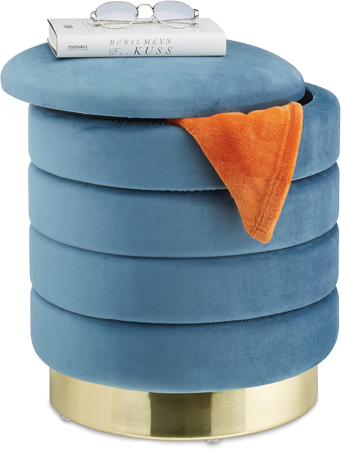 2 in 1 chic home storage stool - Thumbnail 2