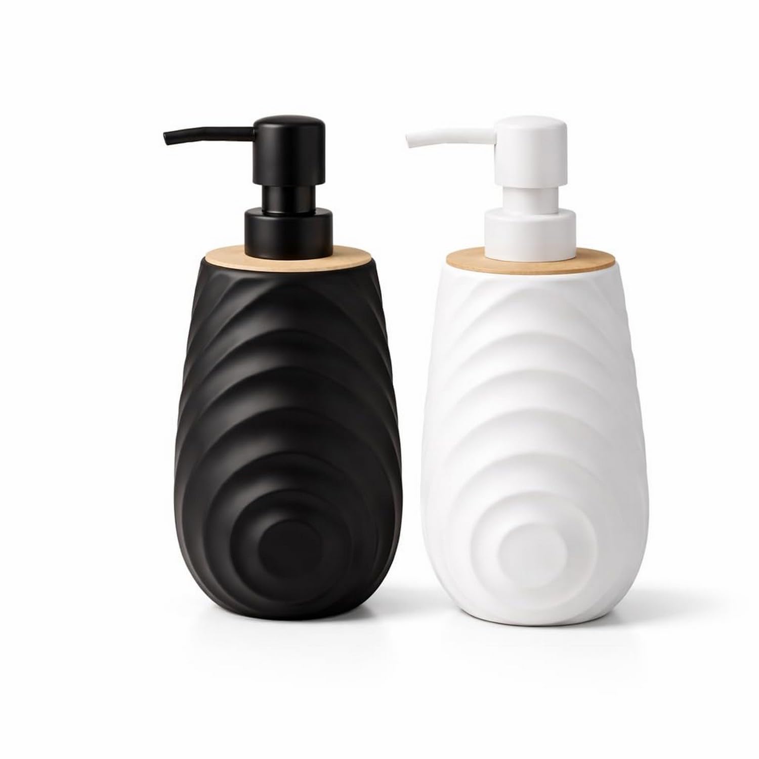 round curved wavy lines soap dispenser