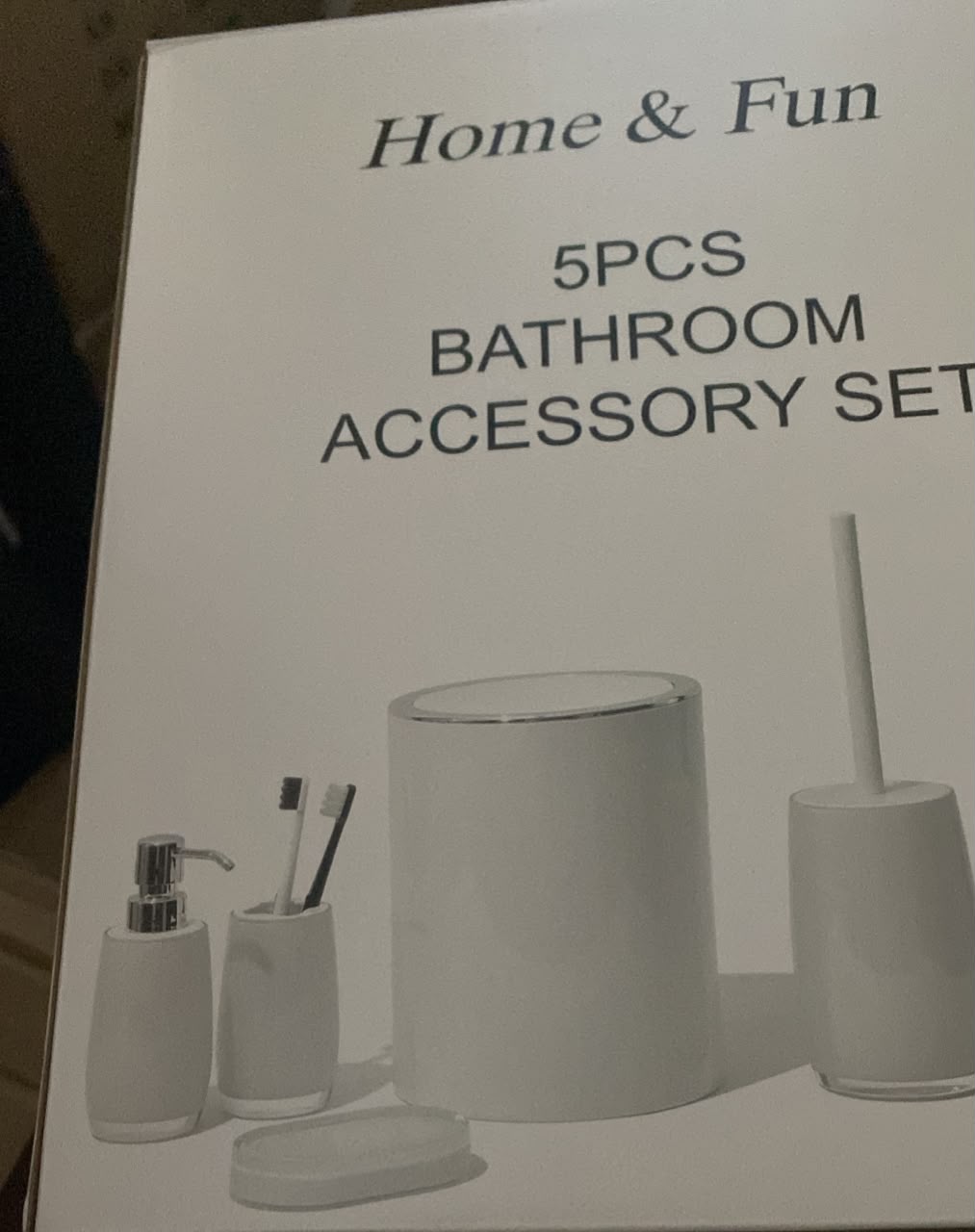 ha 166 5 pcs bathroom set