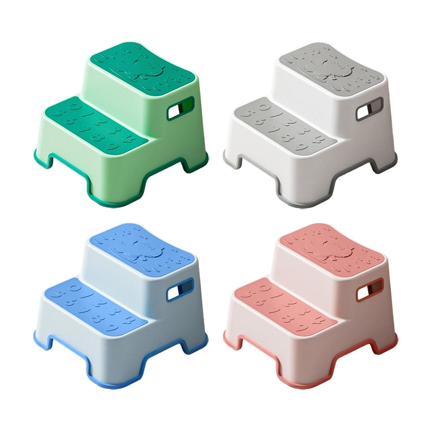 numbered step stool