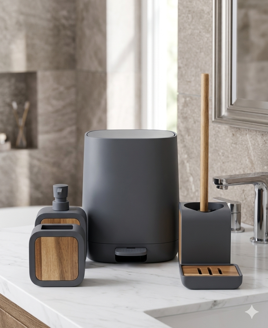 kl 9241a wooden side home and fun bathroom set - Thumbnail 3