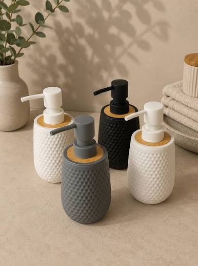 round dotted with slim head soap dispenser - Thumbnail 3