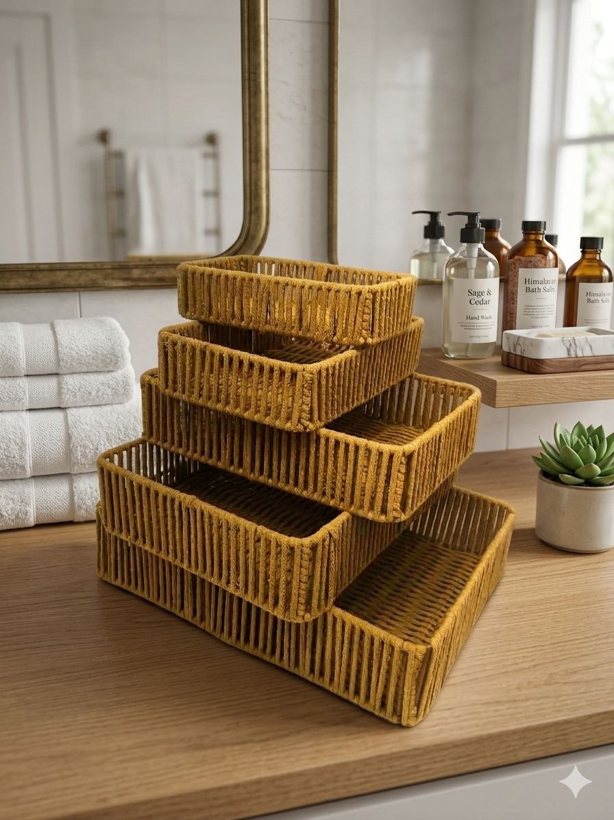 5 in 1 rafia hamper
