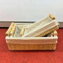 3 in 1 small rafia hamper