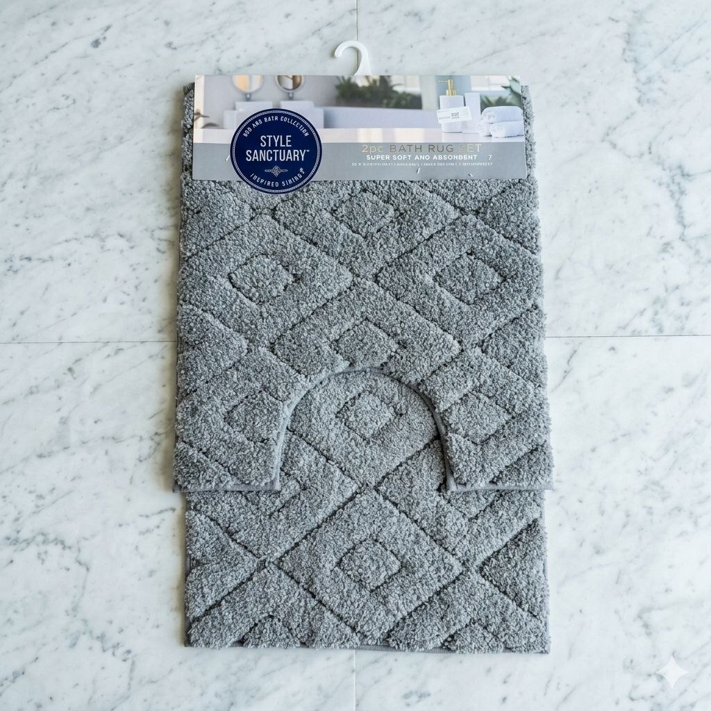 style sanctuary 2 in 1 furry mat 