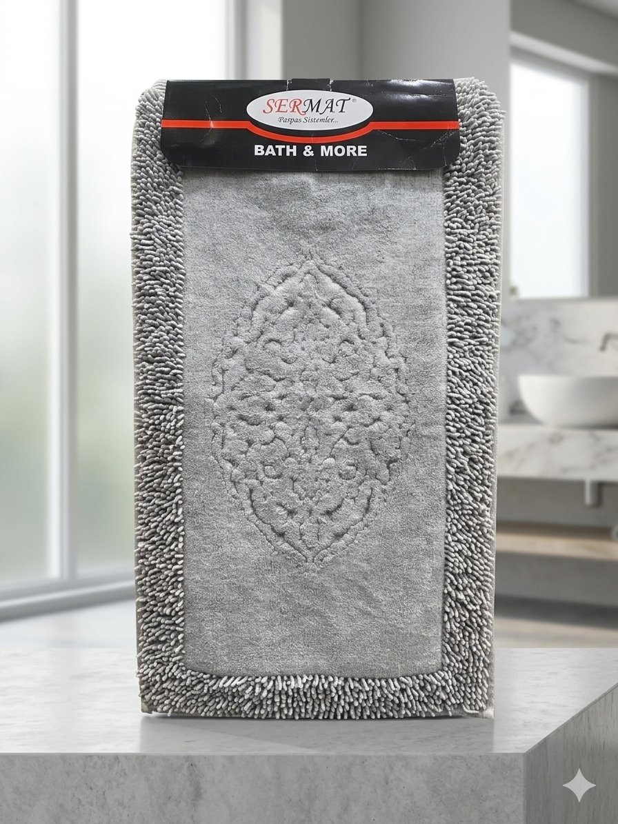 LIGHT GREY SERMAT FURRY MAT