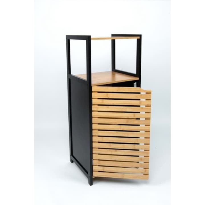 lile black bamboo shelving
