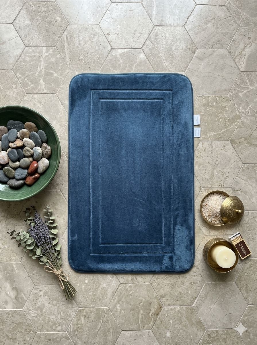 NAVY BLUE WITH RECTANGILAR PATTERN